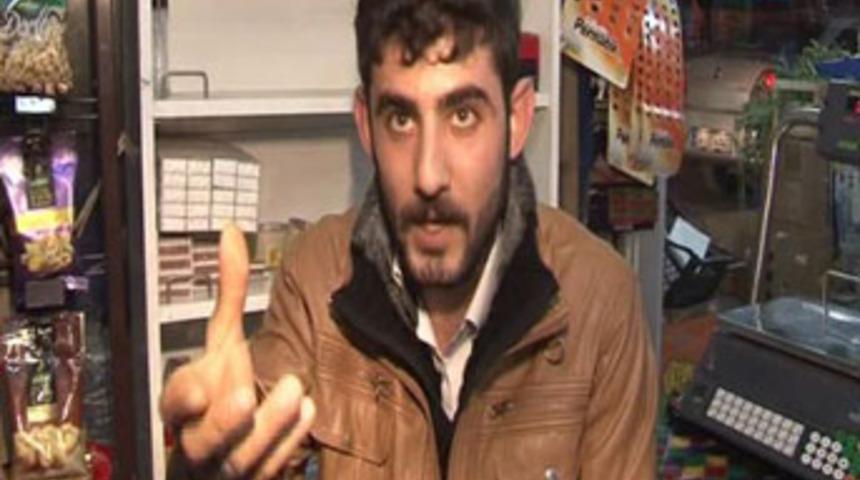 Pompalı soyguncuya kafa tuttu