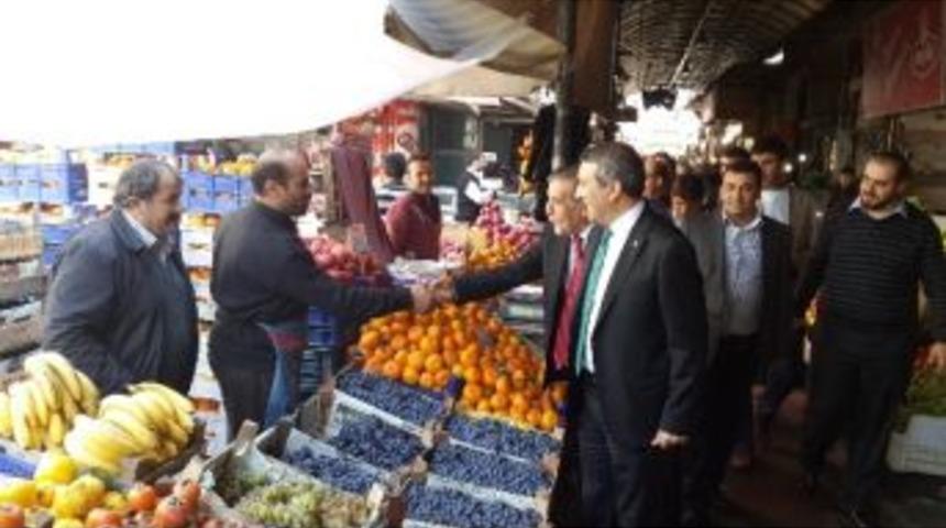 Erdem, Kasap Pazarı Esnafı İle Buluştu