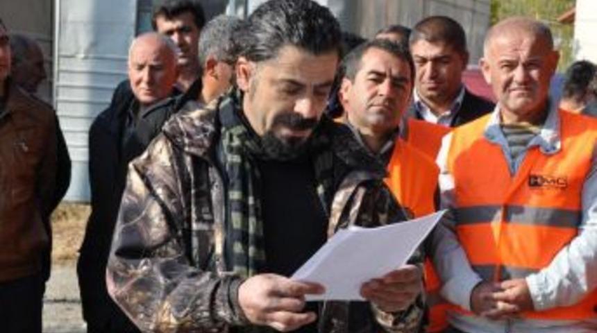 Yol-İş Sendikası &Uuml;yelerinden "taşeron" Tepkisi