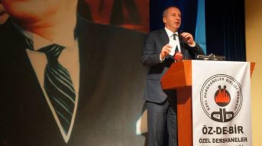 İnce: Kenan Paşa Başaramadı Dershaneleri Kapatmayı, Recep Paşa Başarabilir