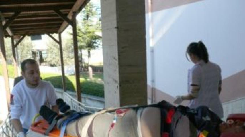 &Uuml;zerine Ağa&ccedil; D&uuml;şen Kadın Ağır Yaralandı