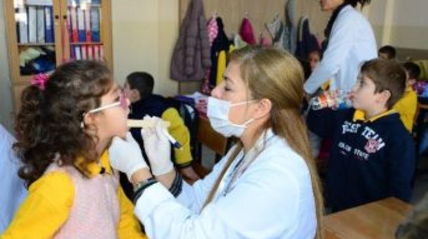 Beylikd&uuml;z&uuml;l&uuml; &Ouml;ğrenciler, Sağlık Taramasından Ge&ccedil;iyor