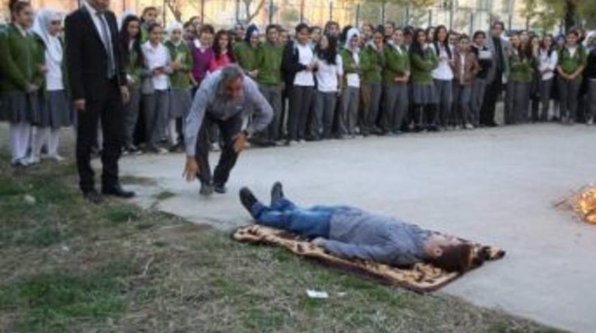 Siirt&rsquo;te Yangın Tatbikatı Yapıldı