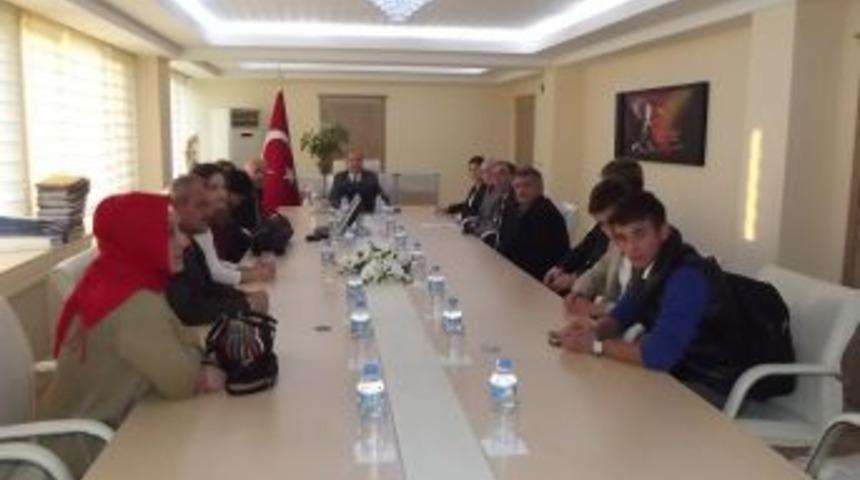 Bafra Omurilik Fel&ccedil;lileri Derneği Kaymakam Katırcı'yı Ziyaret Etti
