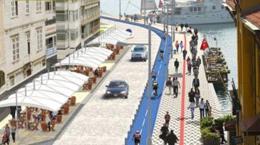 İzmir&rsquo;de &lsquo;Kıyı Tasarım Projesi&rsquo;nde Ilk Kazma Vuruldu