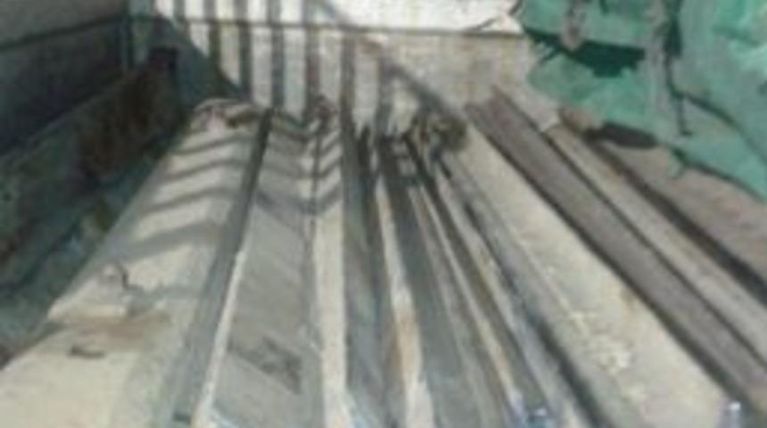 Batman&rsquo;da 5 Ton Ağırlığındaki Tren Rayı &Ccedil;alındı