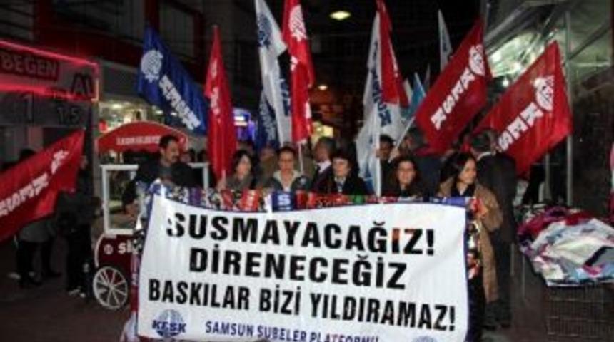 Kesk&rsquo;ten 'tutuklu' Eylemi