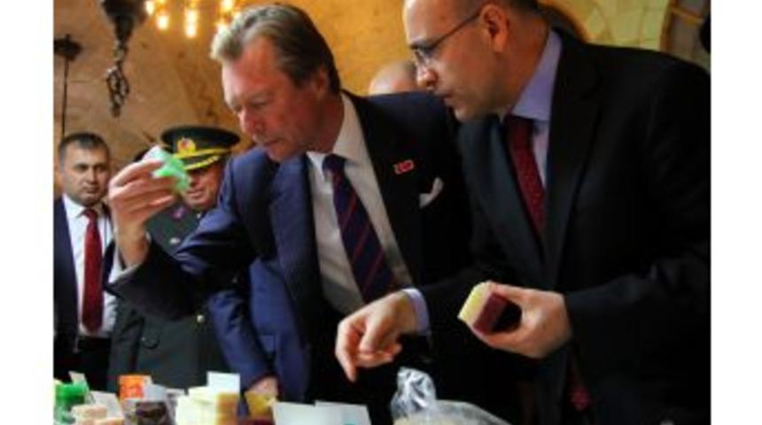 L&uuml;ksemburg D&uuml;k&uuml; Henri, Gaziantep&rsquo;te Tarihi &Ccedil;arşıları Gezdi