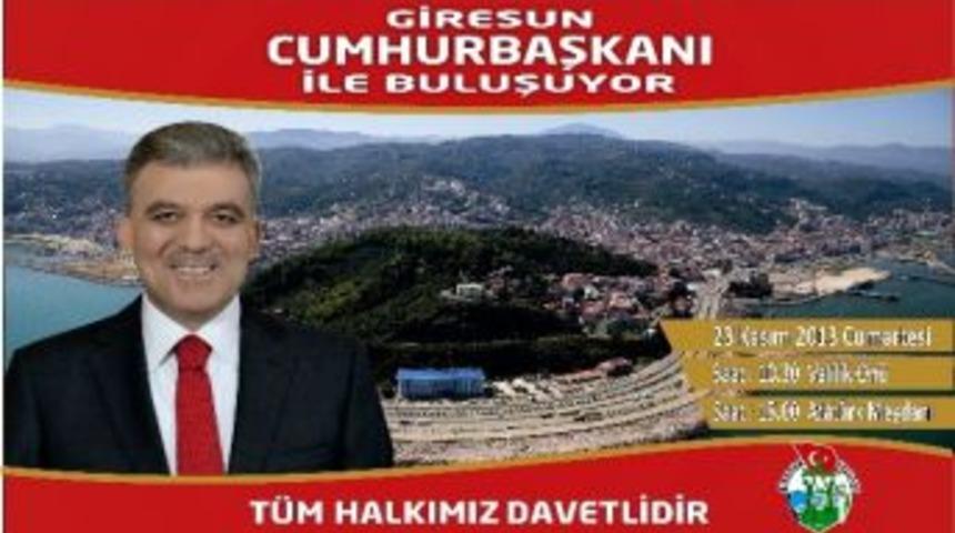 Giresun&rsquo;da Cumhurbaşkanı Heyecanı