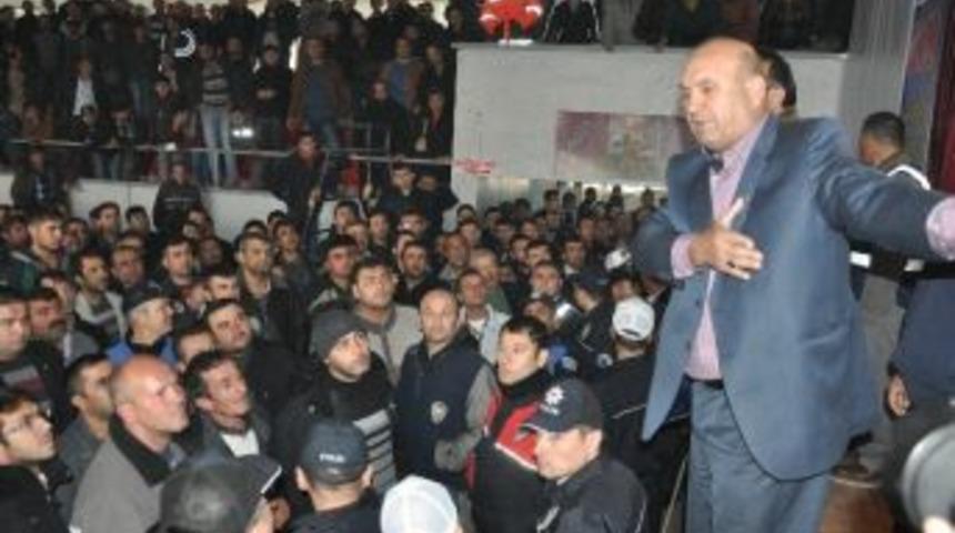 Eli'deki Kur'a İle İş'e Soma Mhp De Sert &Ccedil;ıktı