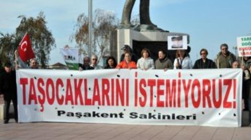 Yalovalı &Ccedil;evreciler Taş Ocakları İ&ccedil;in Ayaklandı