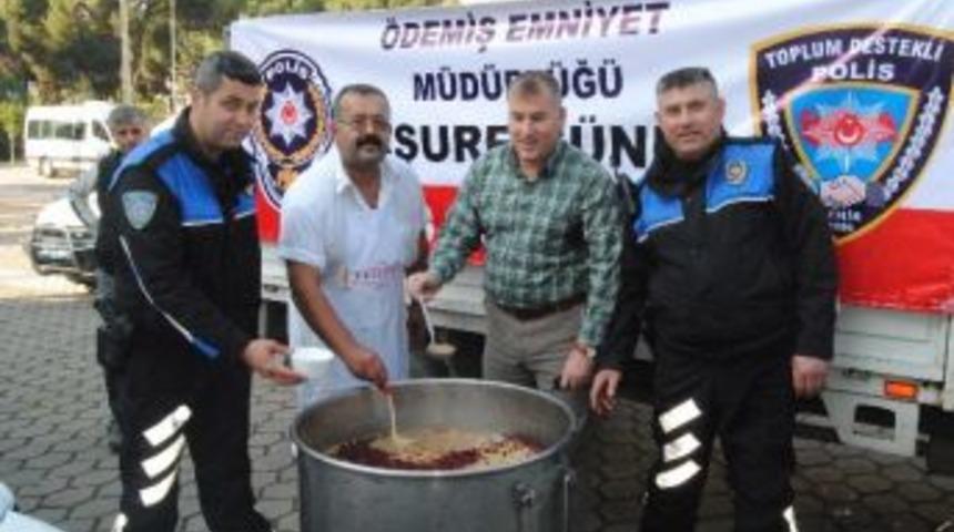 &Ouml;demiş Emnniyeti &ldquo;aşure&rdquo; Dağıttı