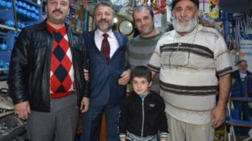 Kanca, Ortahisar İ&ccedil;in Taşbaşı Esnafını Gezdi, Destek İstedi