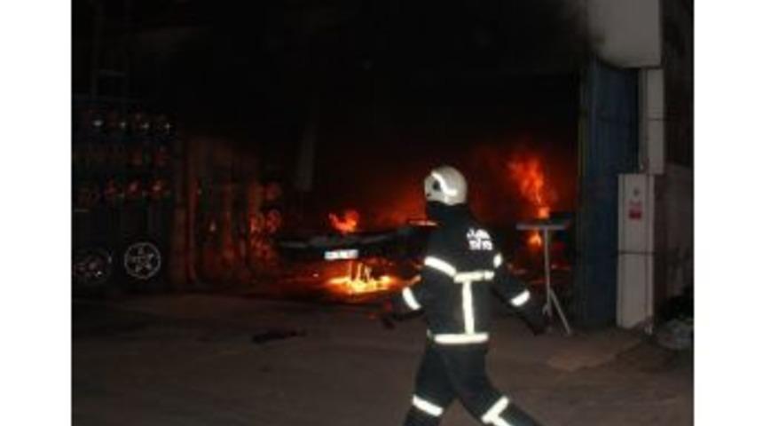 Alev Alan &Ccedil;ekiciyi S&ouml;nd&uuml;r&uuml;rken Yanıyordu