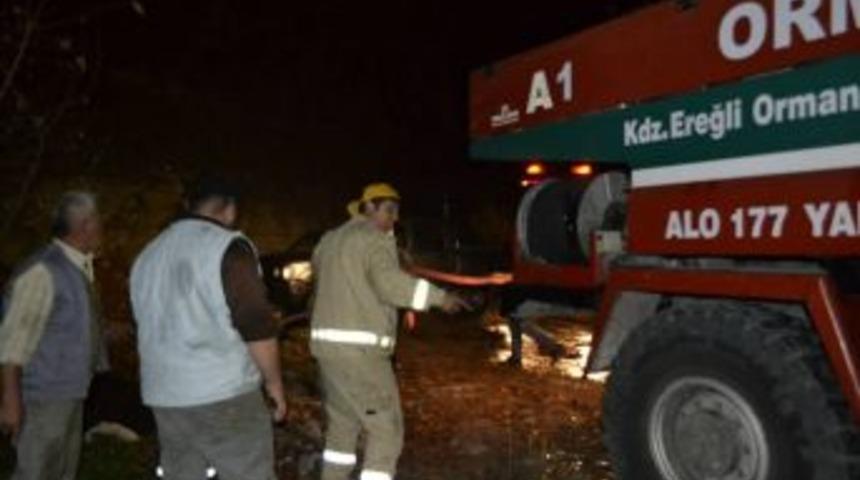 Alaplı Alioğlu k&ouml;y&uuml;nde orman yangını &ccedil;ıktı