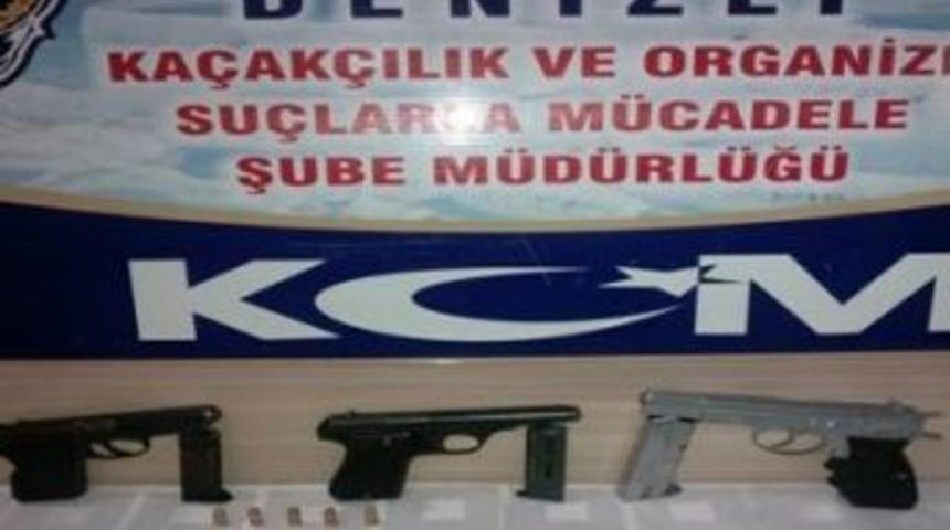 Denizli&rsquo;de Silah Ticaretine 1 Tutuklama