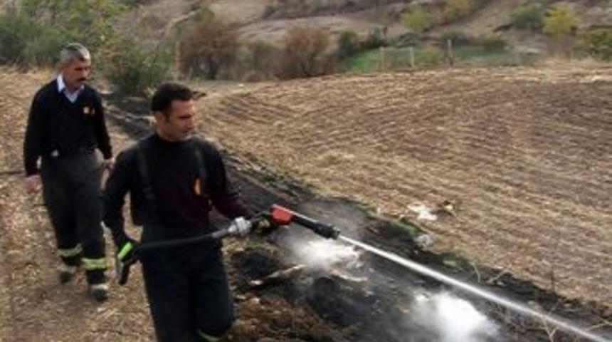 Adıyaman&rsquo;da, Bah&ccedil;e Yangını Korkuttu