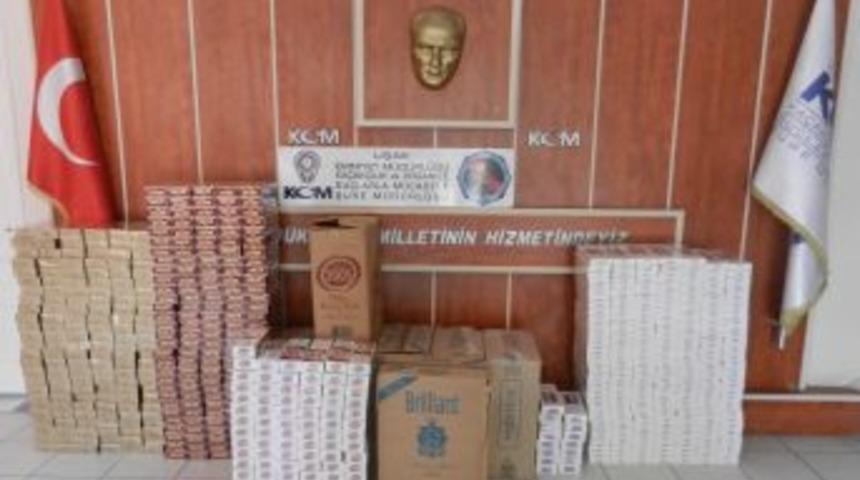 Uşak'ta 36 Bin Paket Ka&ccedil;ak Sigara Ele Ge&ccedil;irildi