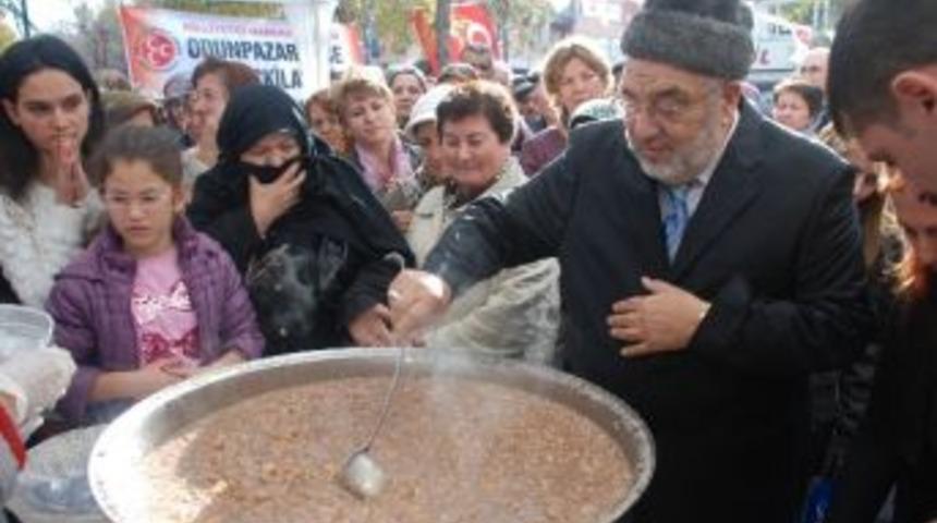 Mhp Odunpazarı 5 Bin Kişiye Aşure Dağıttı