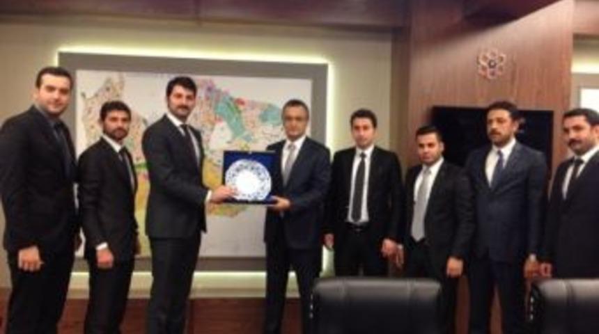 Gen&ccedil; M&uuml;siad Gaziantep Şubesi, Gaziantep Emniyet M&uuml;d&uuml;r&uuml; &Ouml;mer Aydın&rsquo;ı Ziyaret Etti