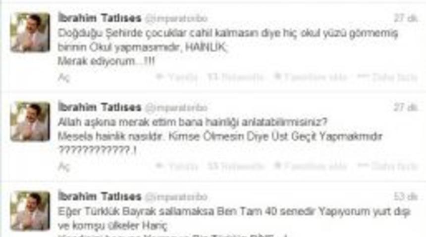 Tatlıses: "ben Sizlerden Bin Defa Daha T&uuml;rk&uuml;m"