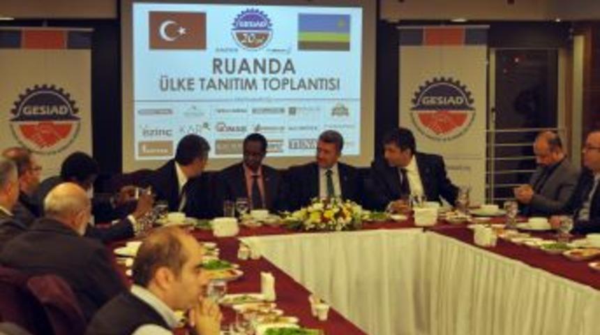 Ruanda Ankara B&uuml;y&uuml;kel&ccedil;isi Kayserili Işadamlarıyla Bir Araya Geldi