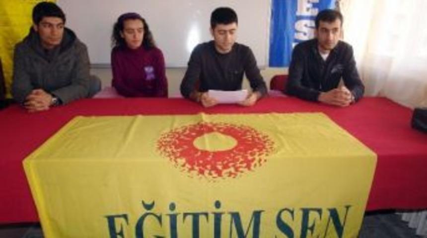 Eğitim-sen Y&uuml;ksekova Şubesi Polis M&uuml;dahalesini Kınadı