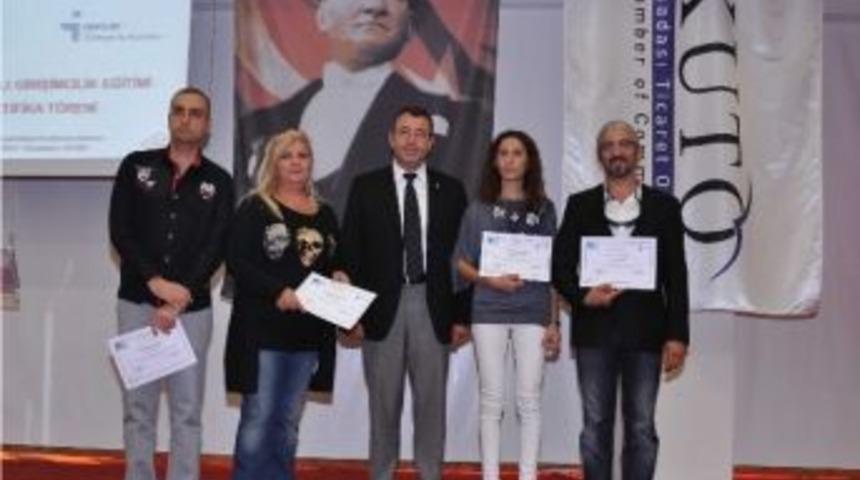 Kuşadası&rsquo;nda Yeni Girişimci Adayları Sertifikalarını T&ouml;renle Aldı