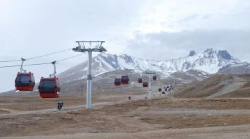 Erciyes&rsquo;te 56 Kabinden Oluşan Gondol Hattı Hizmete Hazır