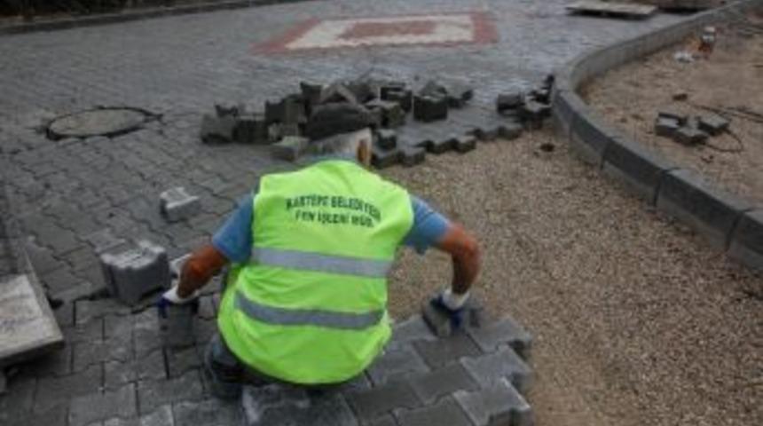 Soğuksu Mahallesi'nde Parke &Ccedil;alışması