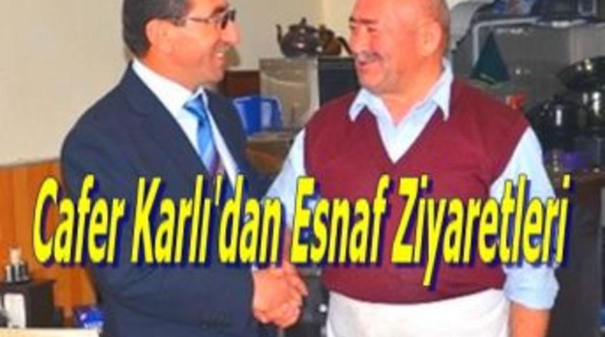 Cafer Karlı'dan esnaf ziyaretleri