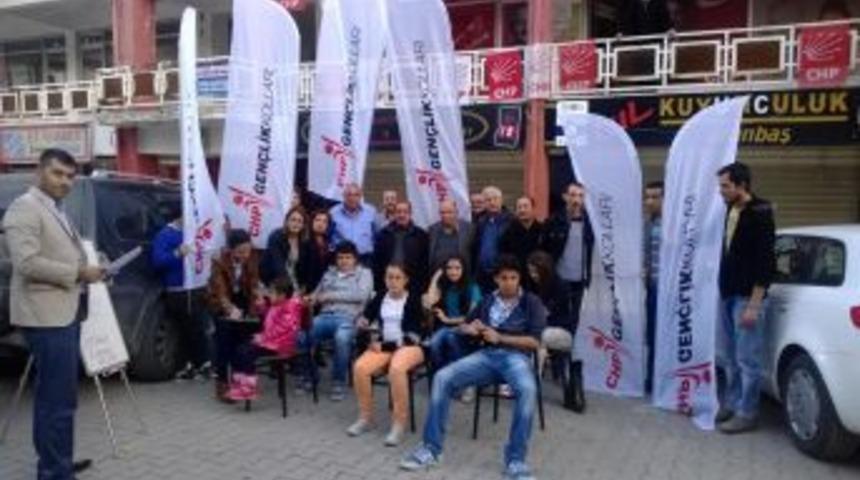 CHP gençliğinden atanamayan öğretmenlere destek