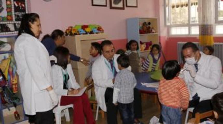 Anasınıfı &Ouml;ğrencileri Ağız Ve Diş Sağlığı Taramasından Ge&ccedil;irildi