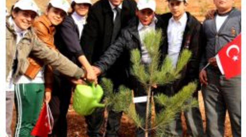 Şehitkamil&rsquo;de 10 Bin Fidan Toprakla Buluştu