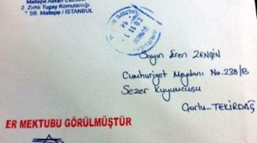 Balyoz H&uuml;k&uuml;ml&uuml;lerinden Bir Mektup Da &Ccedil;orlu'ya Geldi