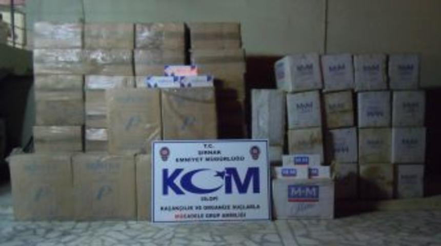 Şırnak&rsquo;ta 50 Bin Paket Ka&ccedil;ak Sigara Ele Ge&ccedil;irildi