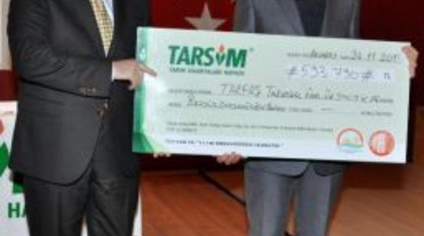 Tarsim Aksaraylı &Ccedil;ift&ccedil;ilerin Hasarını &Ouml;dedi