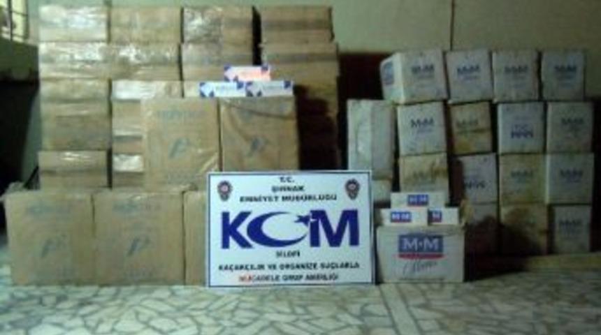 Şırnak&rsquo;ta 49 Bin 680 Paket Ka&ccedil;ak Sigara Ele Ge&ccedil;irildi