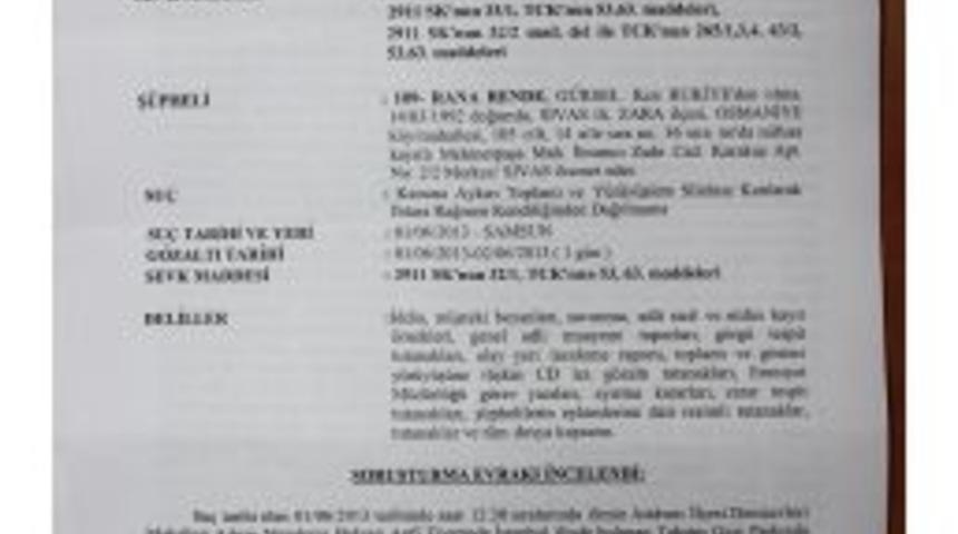 Samsun'daki Gezi Eylemcilerine Dava