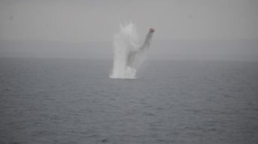 Nusret 2013 Tatbikatı'nda Mayın Tespit Edilip Imha Edildi