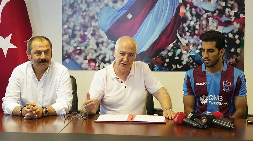 Trabzonspor Vahid Amiri'yle resmi s&ouml;zleşme imzalandığını a&ccedil;ıkladı!