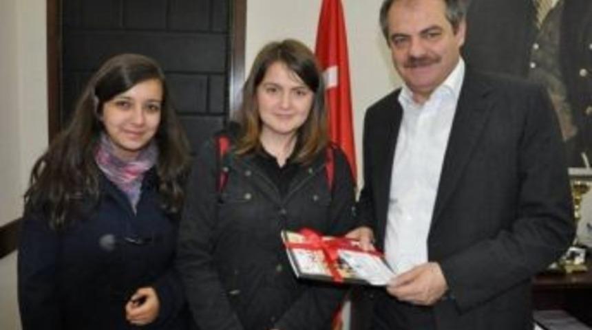 Tekirdağ Anadolu &Ouml;ğretmen Lisesi &Ouml;ğrencileri Belediye Balkanına Proje Tanıttılar