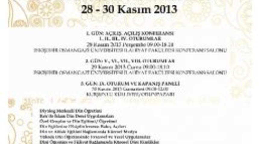 Eskişehir’de ‘uluslararası Küreselleşme Sürecinde Din Eğitimi Sempozyumu’