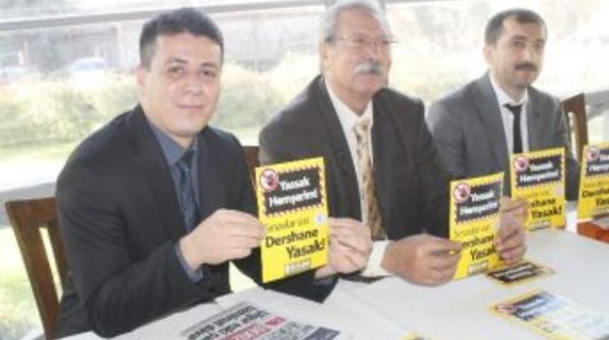 Dershane Y&ouml;neticileri Ortak Basın Toplantısı D&uuml;zenledi