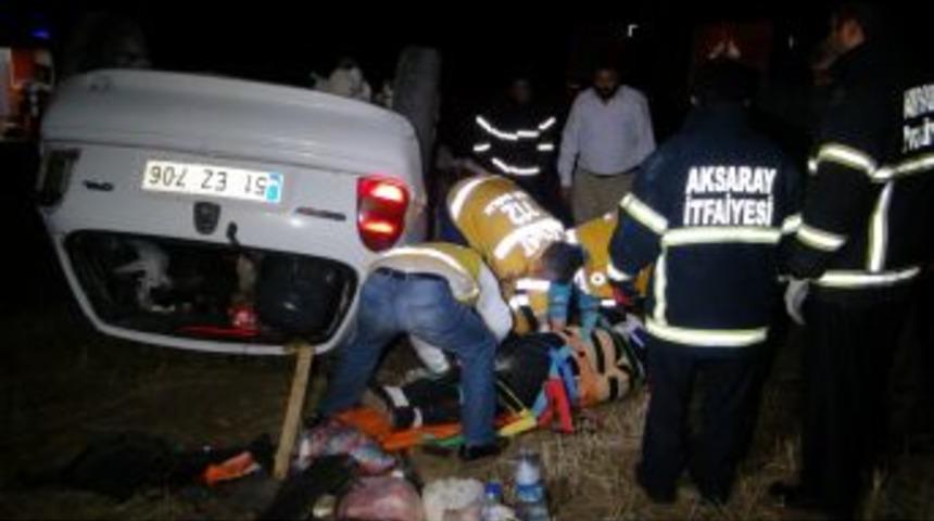Aksaray&rsquo;da Trafik Kazası: 3 Ağır Yaralı