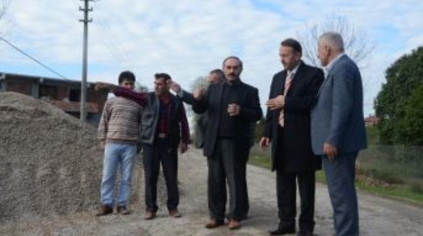 Başkan Karabalık Acısu'da Parke &Ccedil;alışmalarını İnceledi