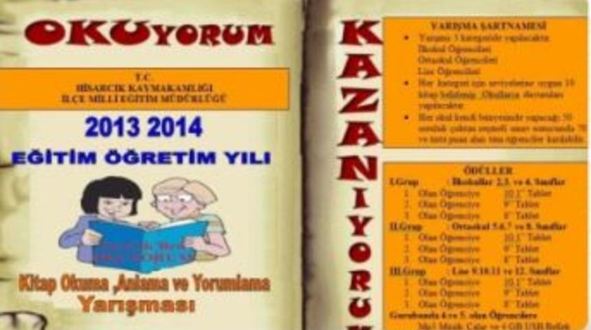 Hisarcık&rsquo;ta Kitap Okuma Anlama Ve Yorumlama Yarışması