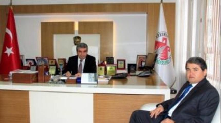 Kaymakam Tuncer Ve Kaymakam Can'dan Başkan Tursun&rsquo;a Ziyaret