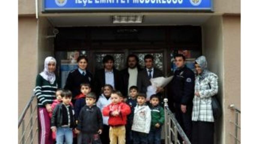 Anaokulu &Ouml;ğrencilerinden İl&ccedil;e Emniyet M&uuml;d&uuml;rl&uuml;ğ&uuml;ne Ziyaret