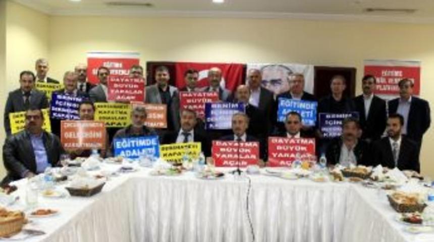 Adana&rsquo;daki Stk&rsquo;lardan Dershanelerin Kapatılmasına Ortak Tepki